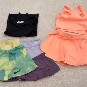 DSG Orange and Black Athletic Apparel Set